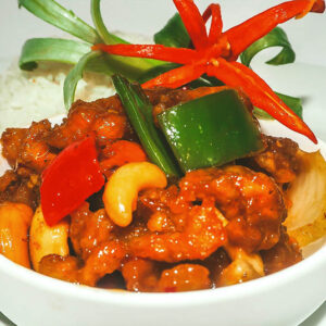 7. Fritert kjøtt i chilipaste